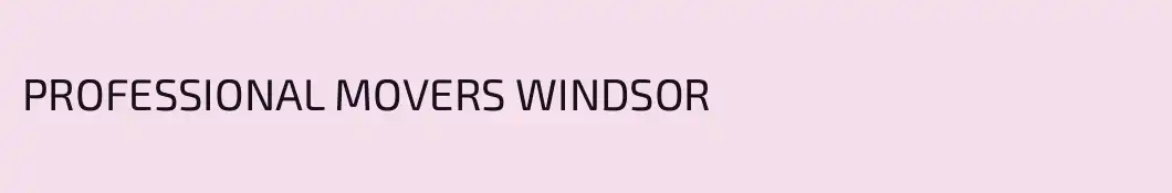 PROFESSIONAL MOVERS WINDSOR
